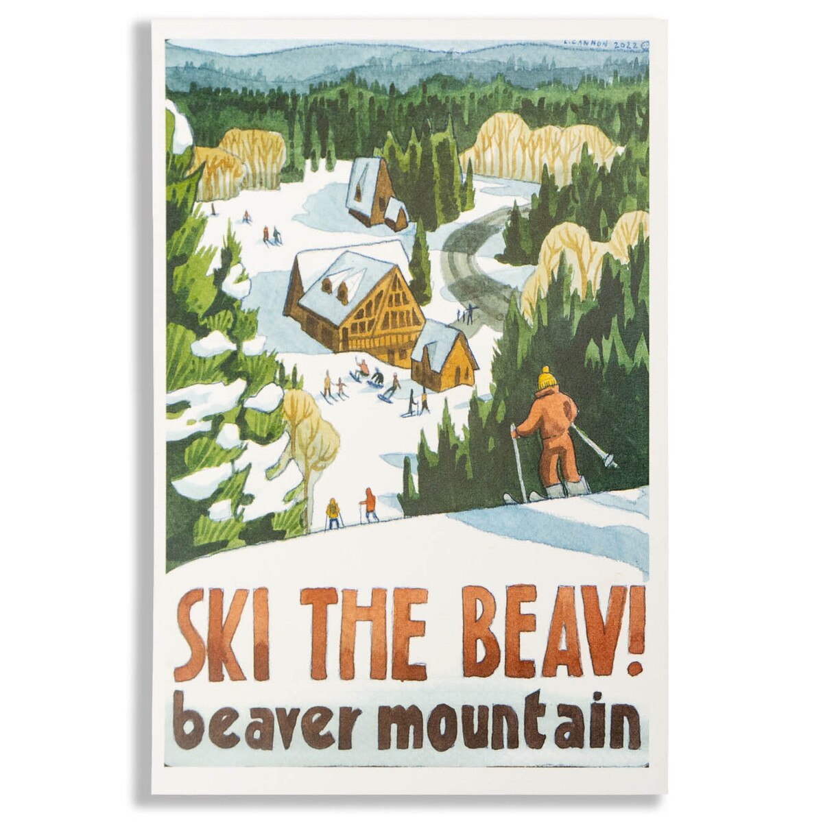 POSTCARD BEAVER MOUNTAIN LIESL CANNON FRONT